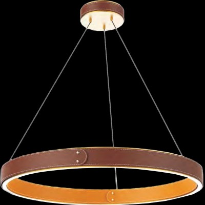 Φωτιστικό Κρεμαστό LED 49W 3920lm 230V Θερμό Φως σε Καφέ-Πορτοκαλί PRESTIGE